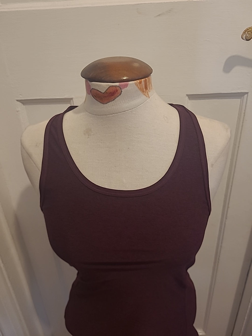 Mens H&M Size Small Burgundy Purple Vest Tank Top