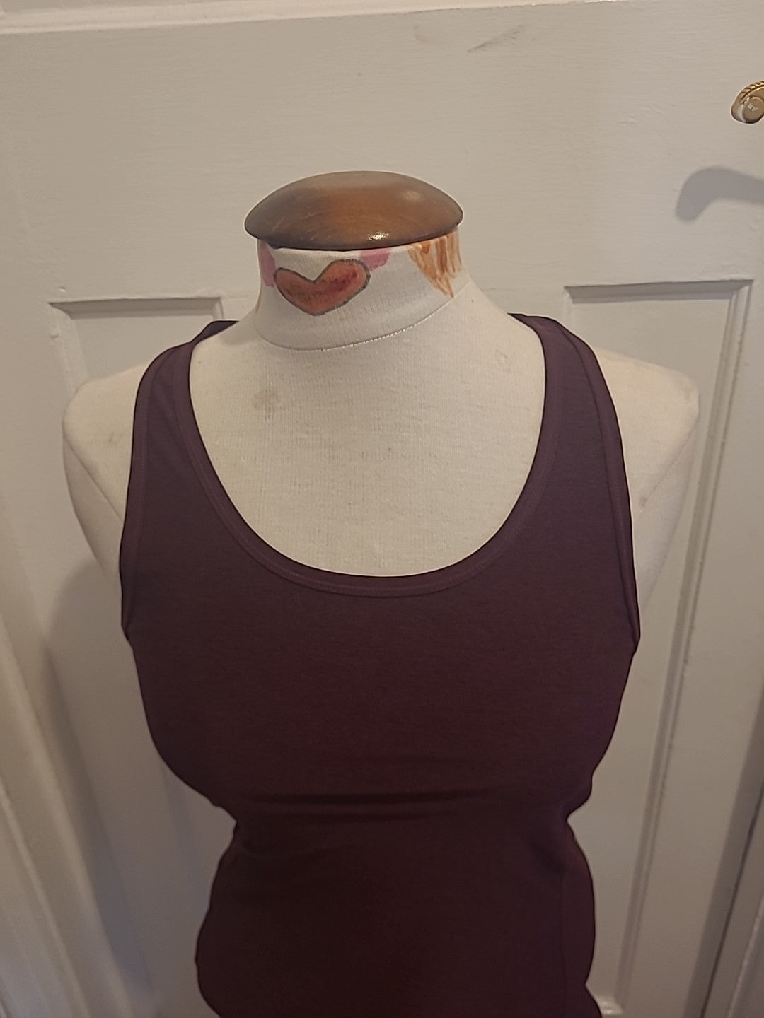 Mens H&M Size Small Burgundy Purple Vest Tank Top