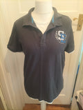 Next Large Navy Short Sleeve Polo White Trim