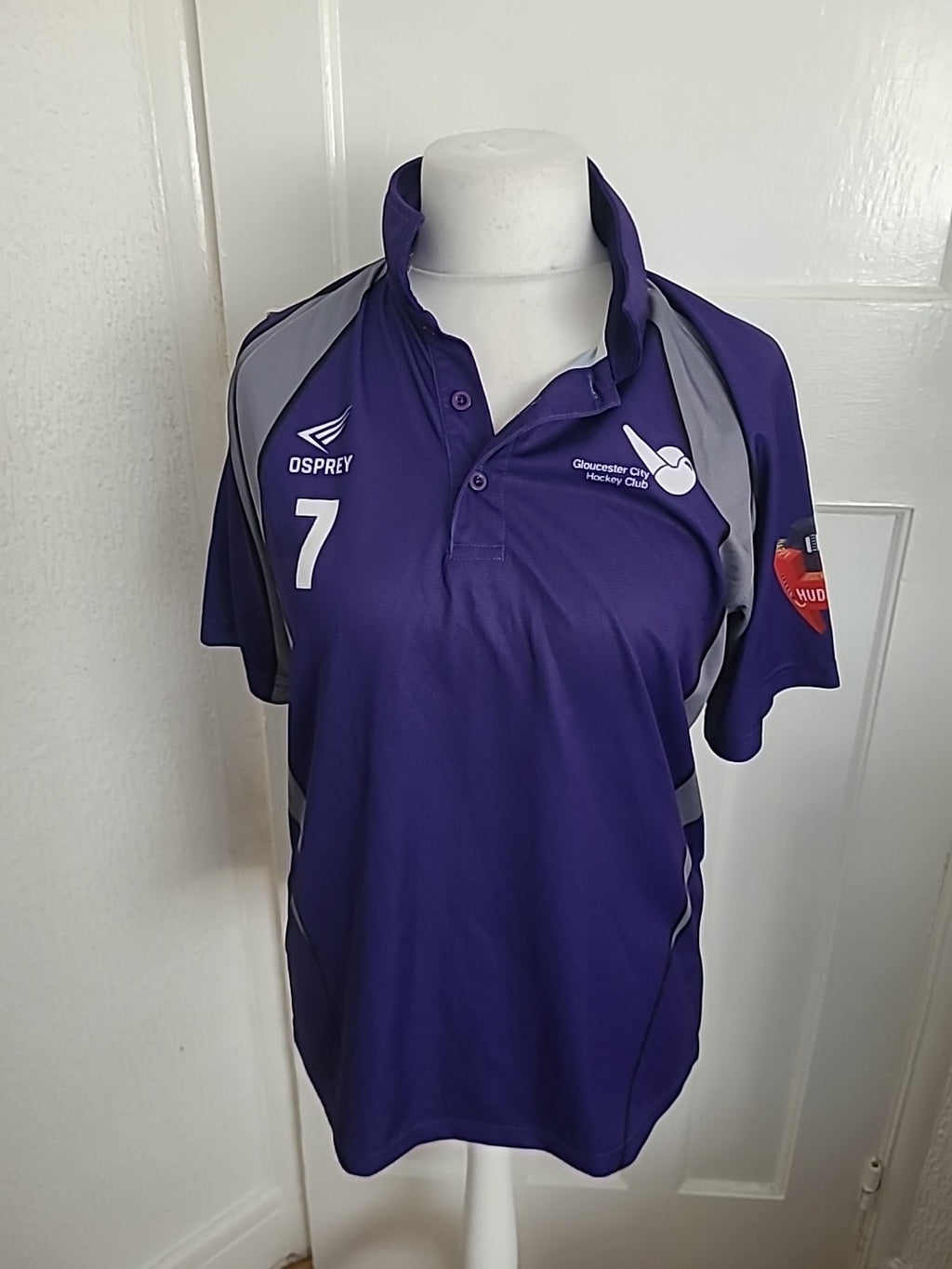 Mens Osprey Size M Purple Gloucester City Hockey Club Tshirt