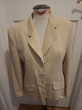 Ladies Debenhams Cream/Beige Long Sleeve Blazer Jacket