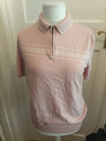 Mens Marks And Spencer Size M Cotton Blend Short Sleeve Polo Pink