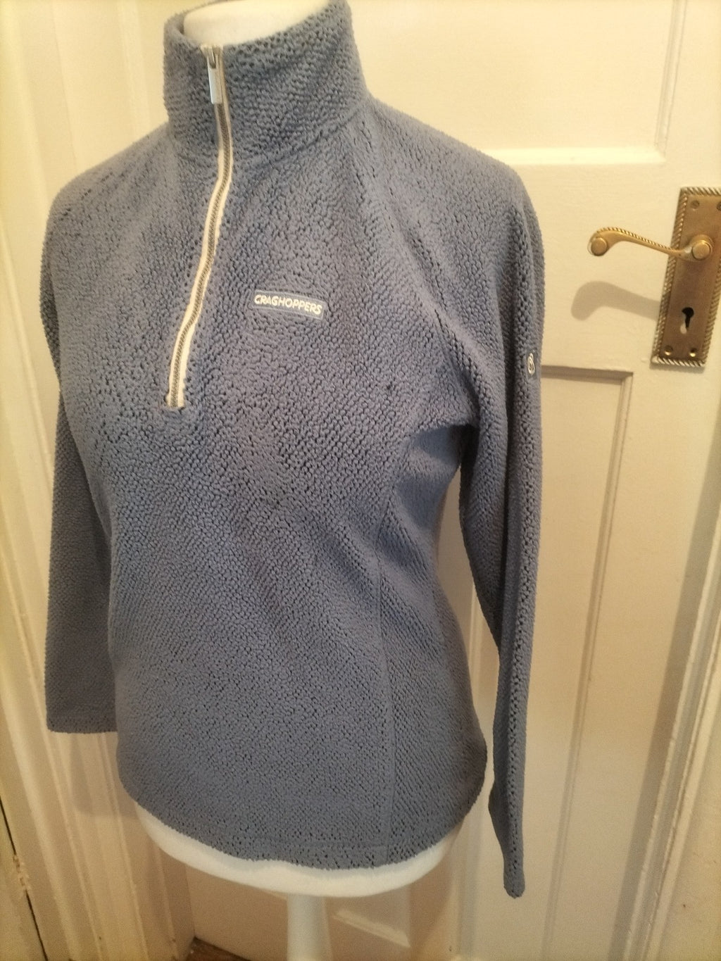 Ladies Craighoppers Size 12 Blue High Neck Jumper