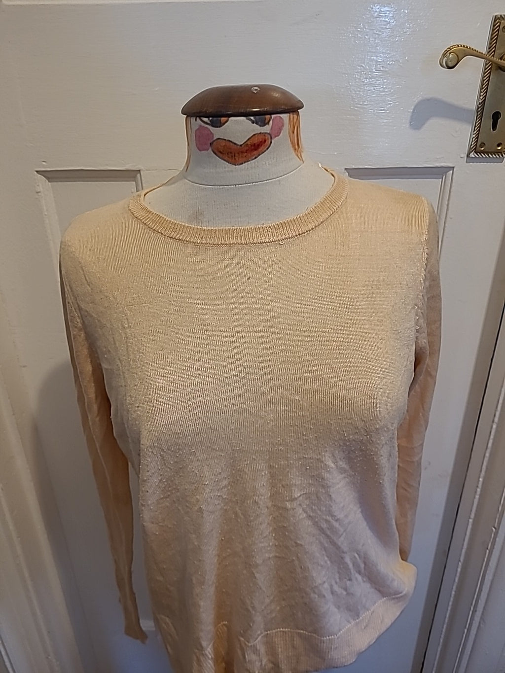 Ladies Primark Size 14 Baby Pink Lightweight Jumper(Bobbling)