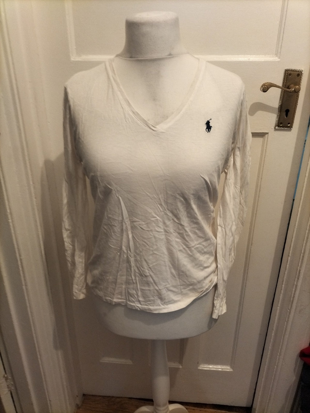 Mens Ralph Lauren Sport Size Large White Tshirt