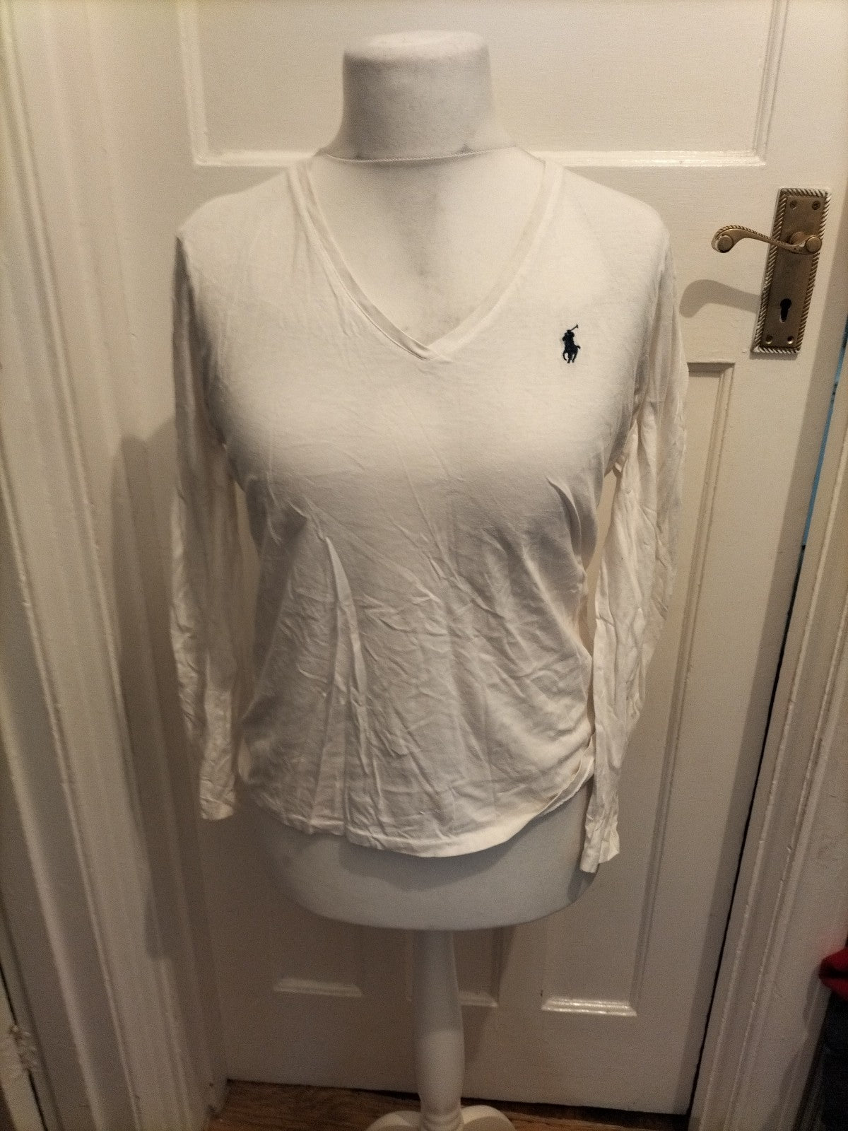 Mens Ralph Lauren Sport Size Large White Tshirt