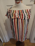 Brand New Ladies Primark Size 10 Striped Sleeveless Dress