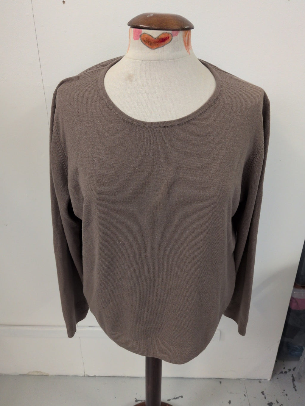 Marks And Spencer 18 Mink Long Sleeve Lightweight Jumper