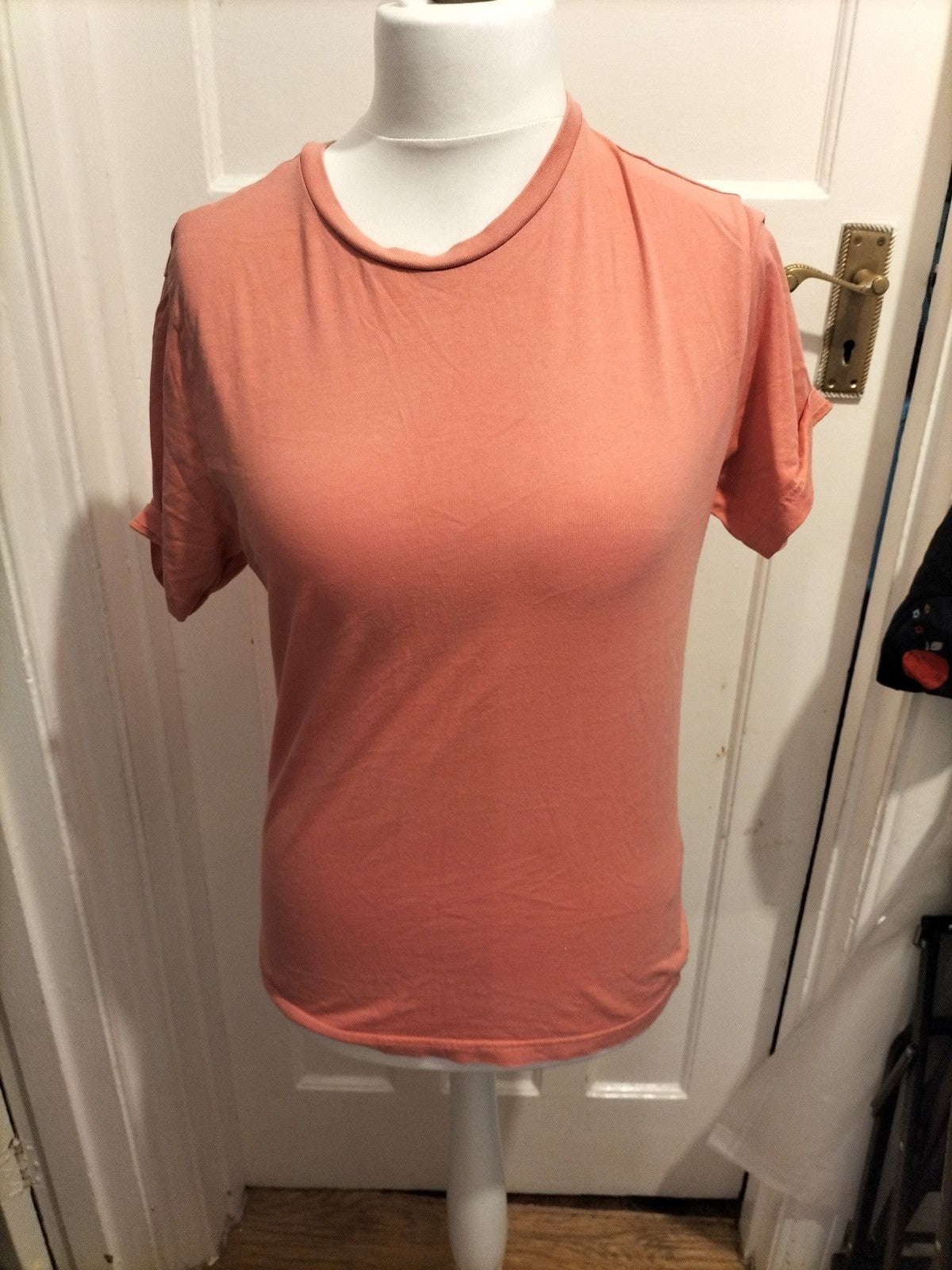 Mens George Size Small Pastel Pink Short Sleeved Tshirt
