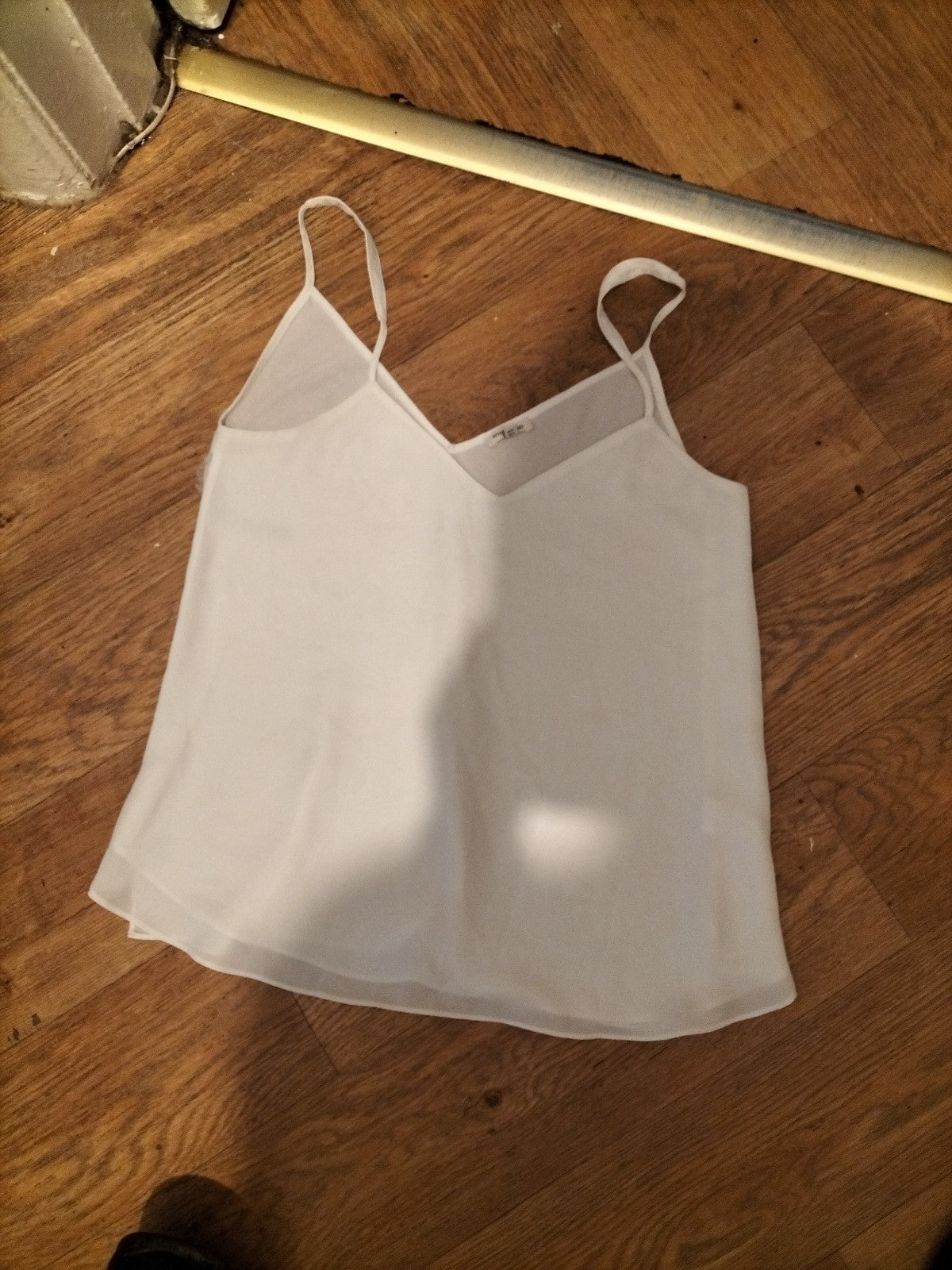Ladies River Island Size 8 White Sleeveless Blouse