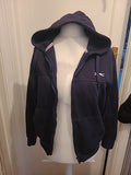 Mens Slazenger Size M Navy Full Zip Hoodie