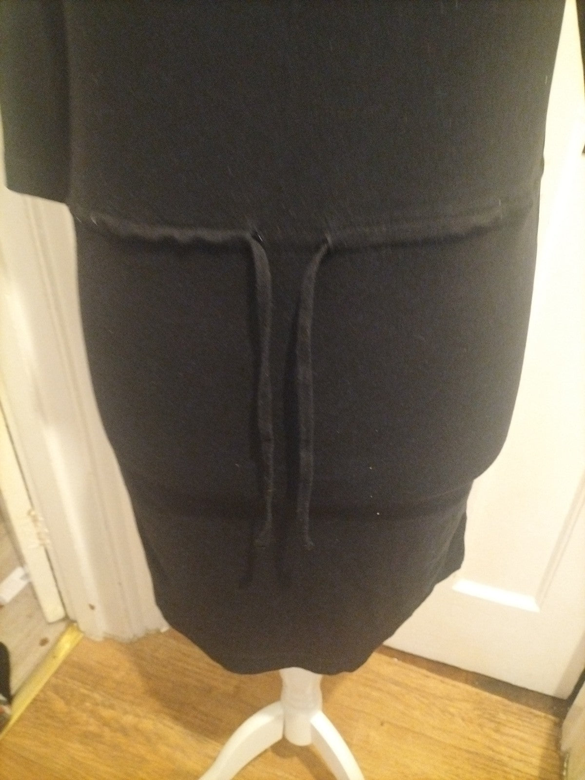 Ladies H&M Size Small Black Short Sleeved A-Line Midi Dress