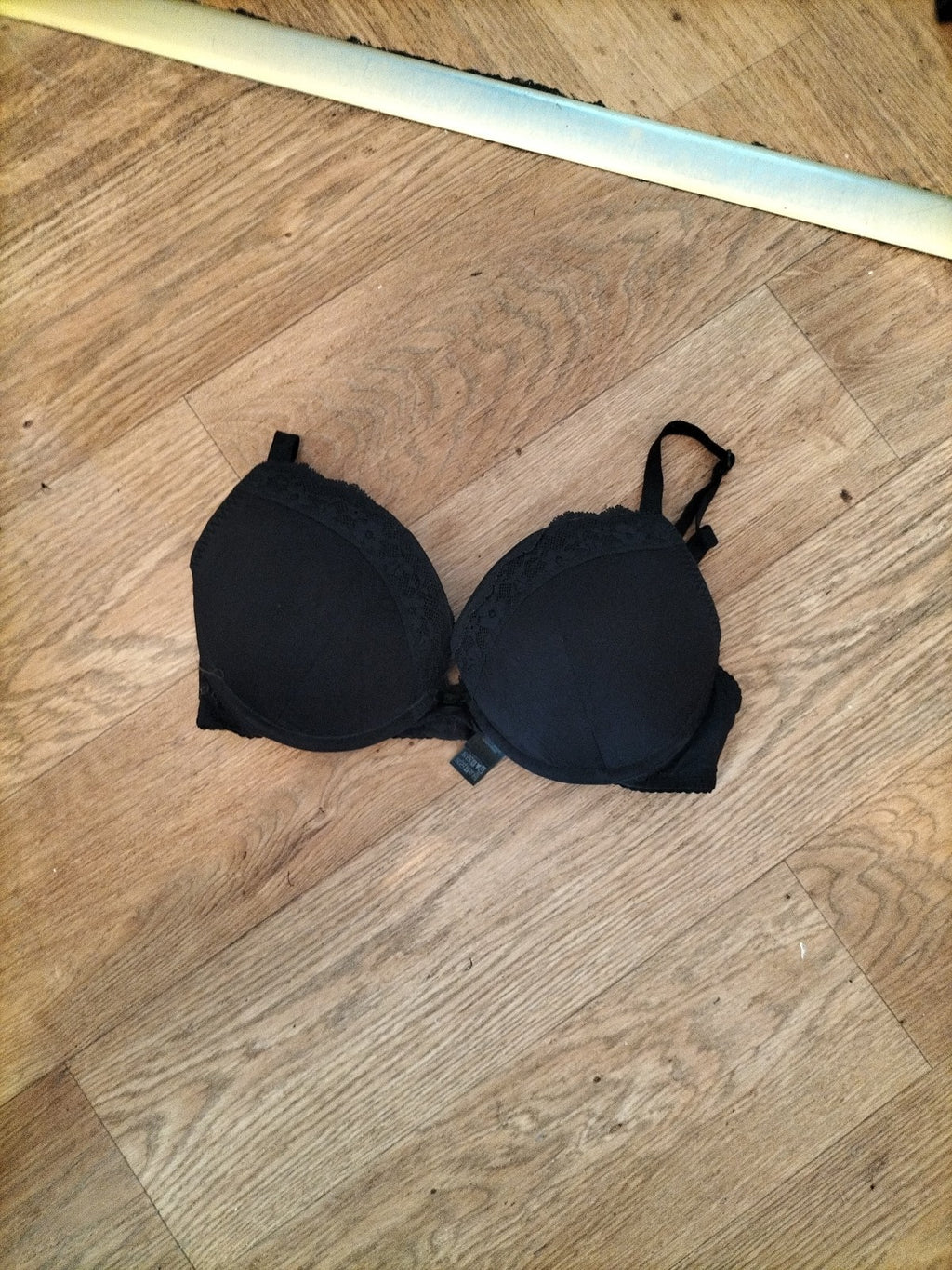 M+S 34D Black Padded And Wired Bra