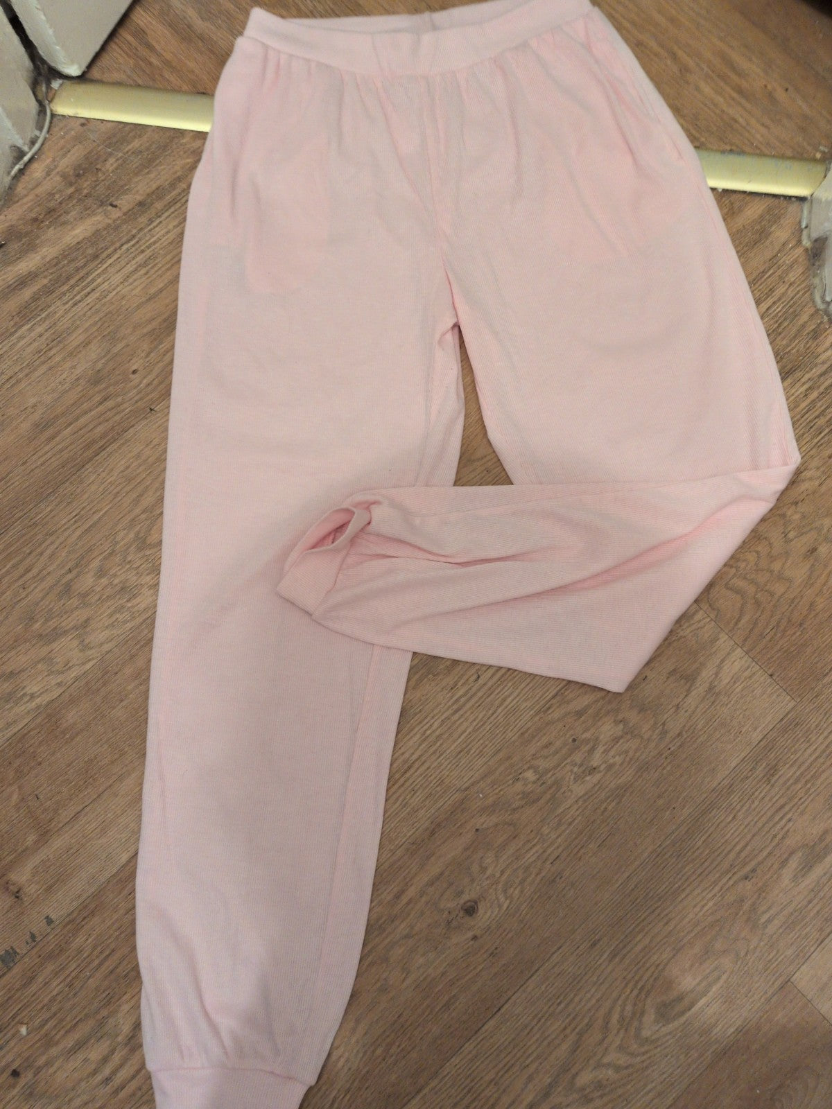 Primark 10-12 Pink Elasticated Pyjama Lounge Trousers