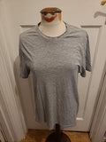Mens George Size M Grey Plain Short Sleeve Tshirt