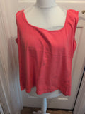Rogers Rogers 28 Coral Sleeveless Tank Vest T-shirt