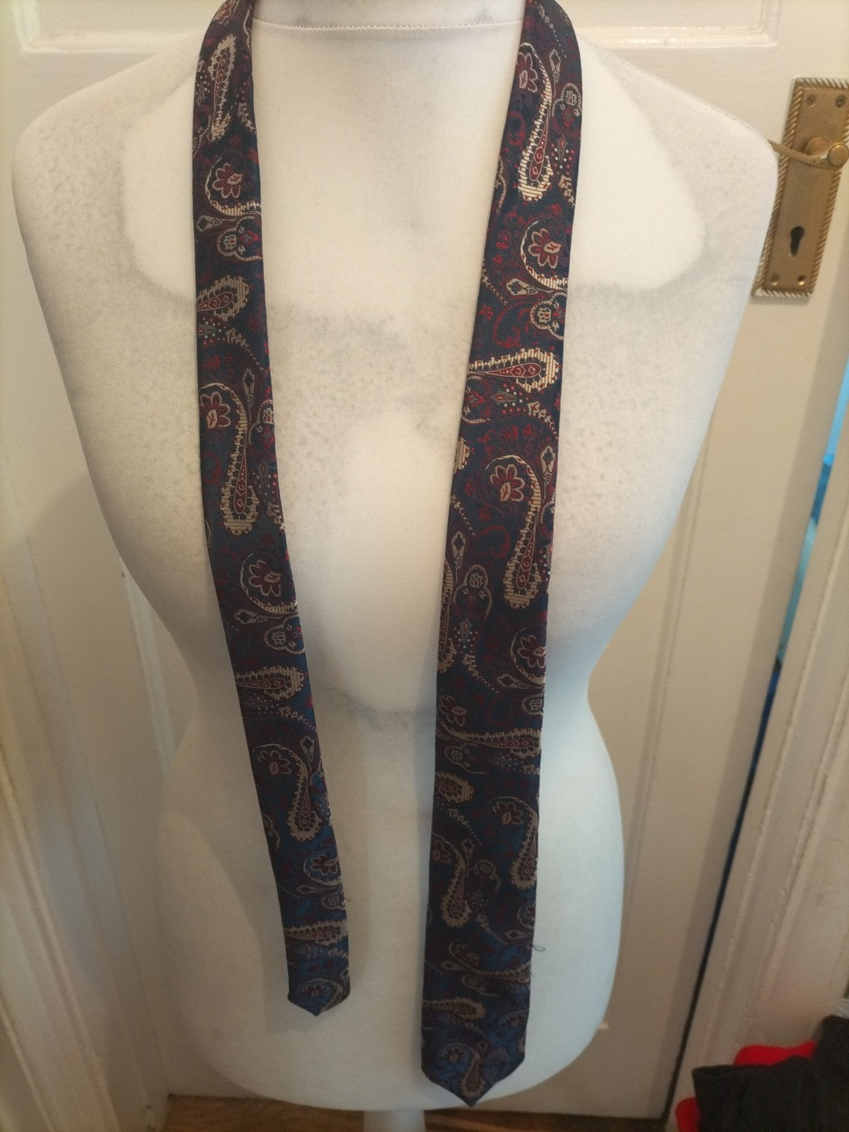 Mens Topman Multicoloured Aztec Patterned Tie