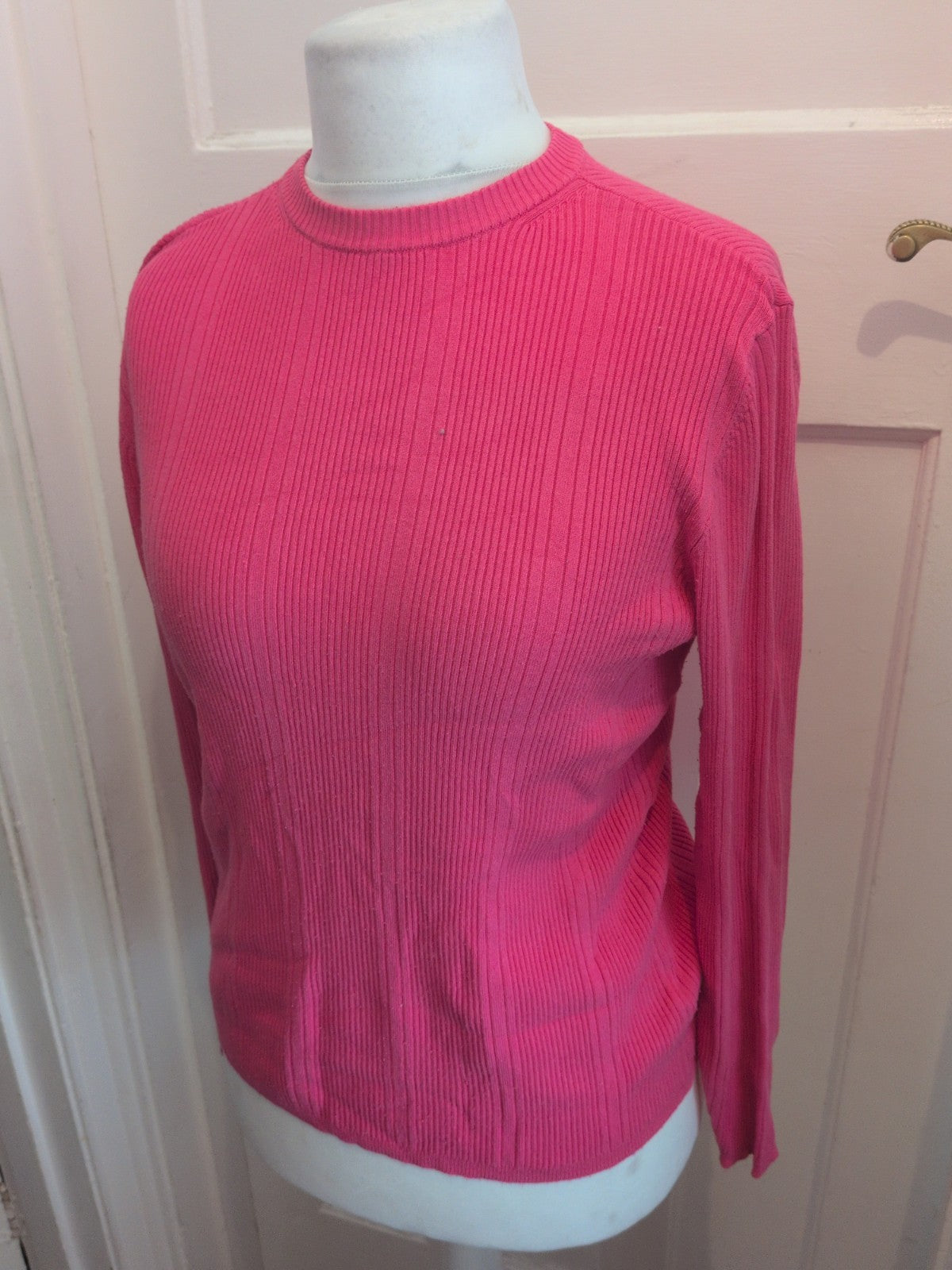 Marks And Spencer Fuchsia 14 Long Sleeve Jumper