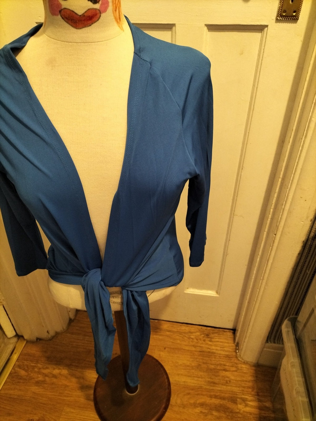 Ladies Sally Allen Free Size Royal Blue Long Sleeved Blouse