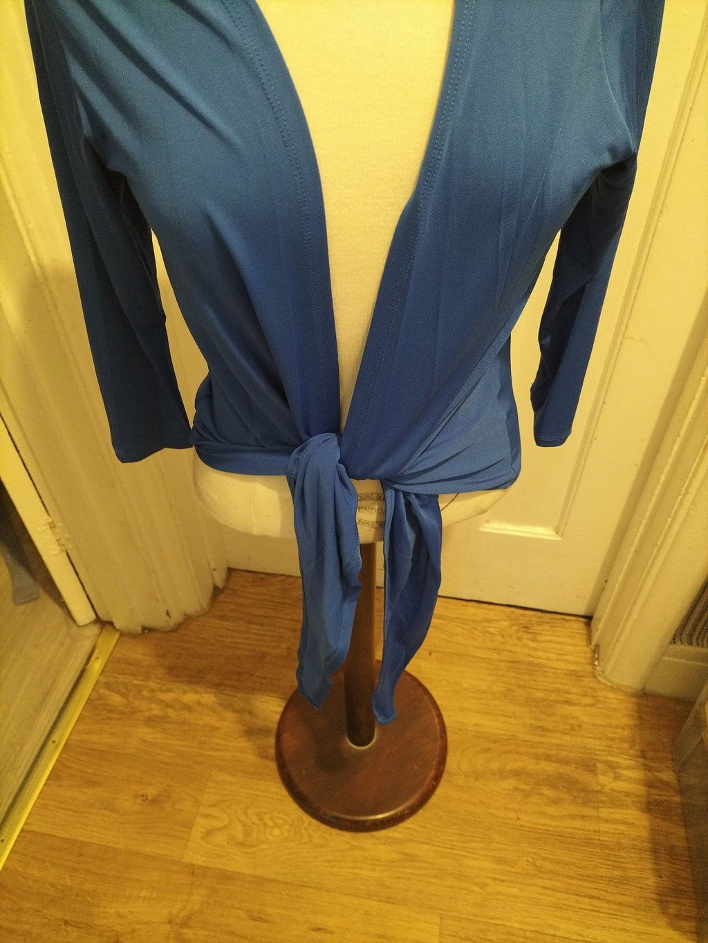 Ladies Sally Allen Free Size Royal Blue Long Sleeved Blouse