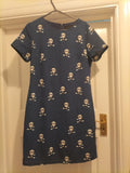 Ladies Sugarhill Size 6 Navy Hot Air Ballon Cap Sleeved Dress