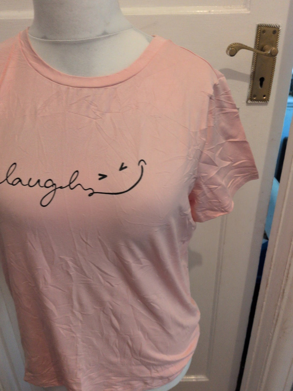 Shein Large Pink Short Sleeve Pyjama Tol