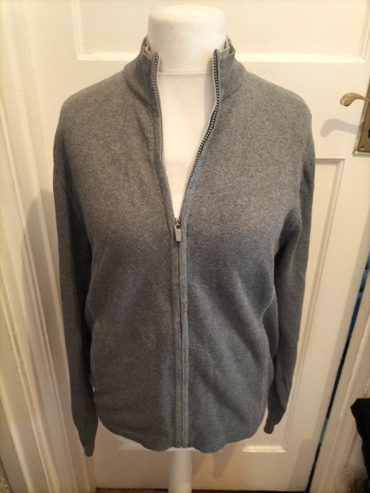 Blue Harbour Medium Grey Full Zip Jumper