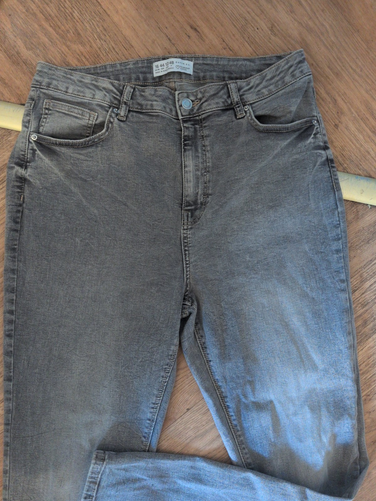 Ladies Denim&Co Size 16 Grey Jeans Skinny