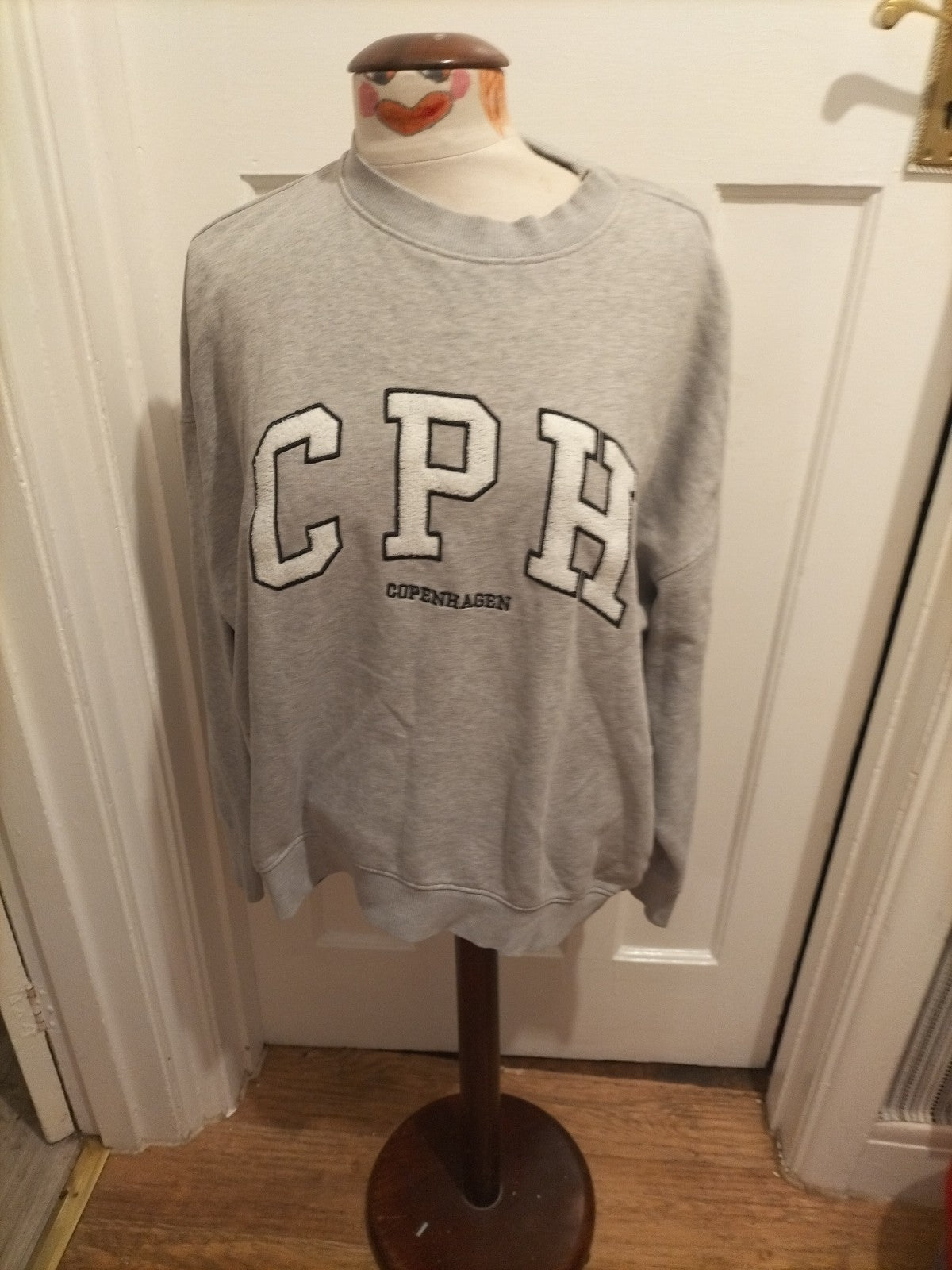 Mens Next Size Large Grey Pullover Jumper (Mark On Front)