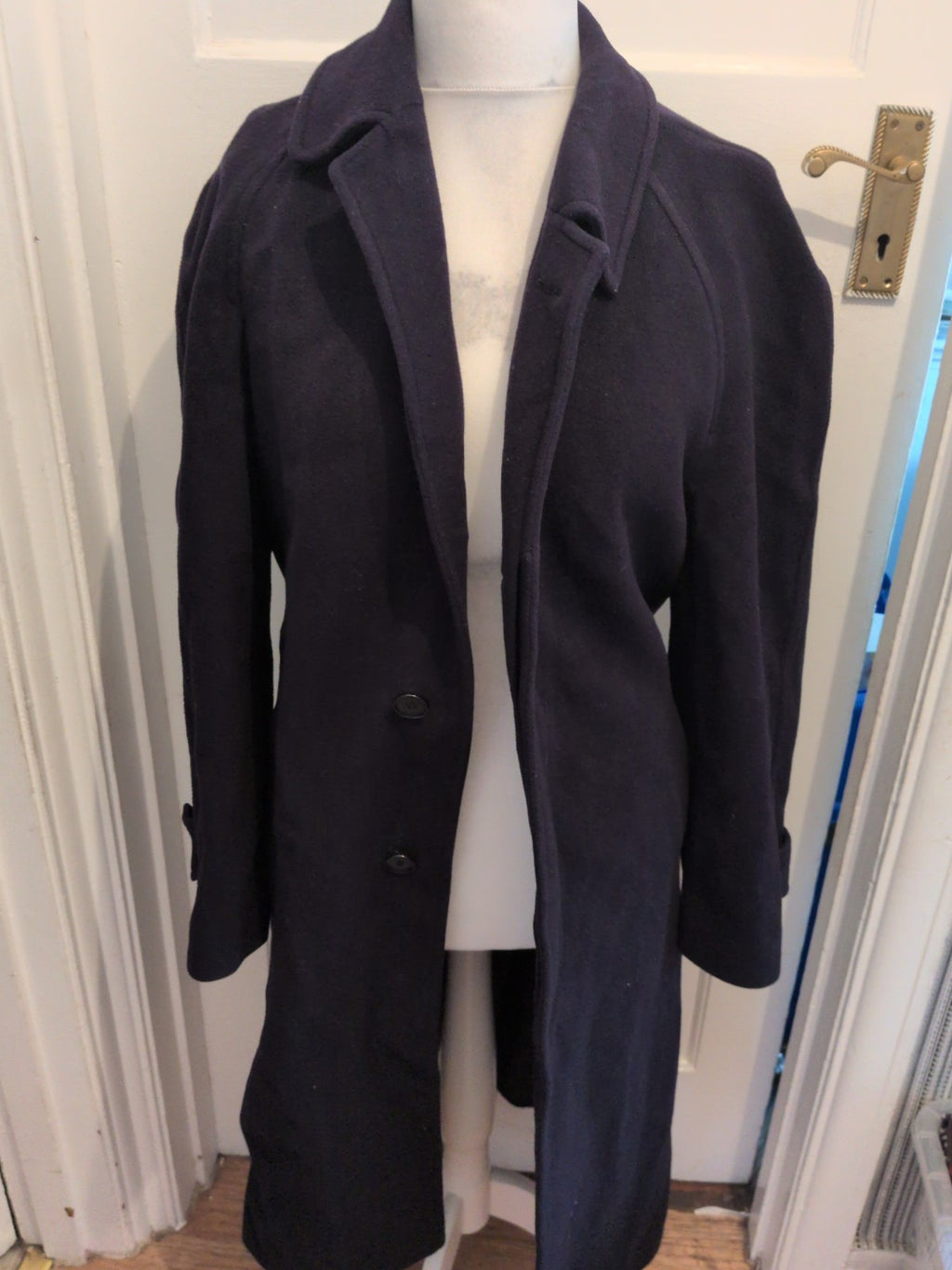 Classe Affaires 48 100% Pure New Wool Long Length Lined Jacket