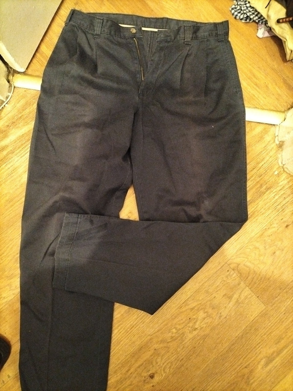 Marks And Spencer St Micheal Medium Navy 34/31 Chino