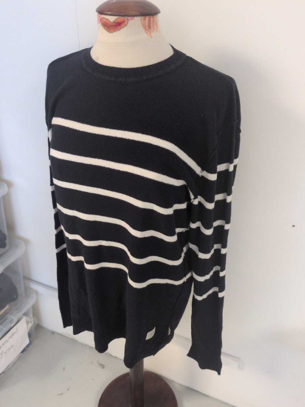 Jack&Jones XL Navy Stripe Pullover Jumper
