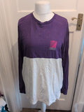 Vans XL Purple And White Long Sleeve T-shirt