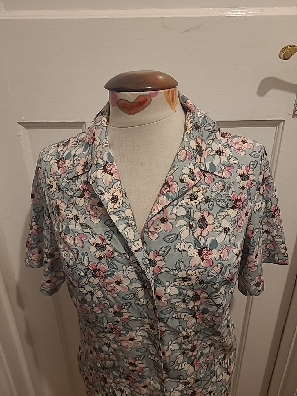 Ladies Honor Millburn Size 10 Multicoloured Floral Short Sleeved Blouse