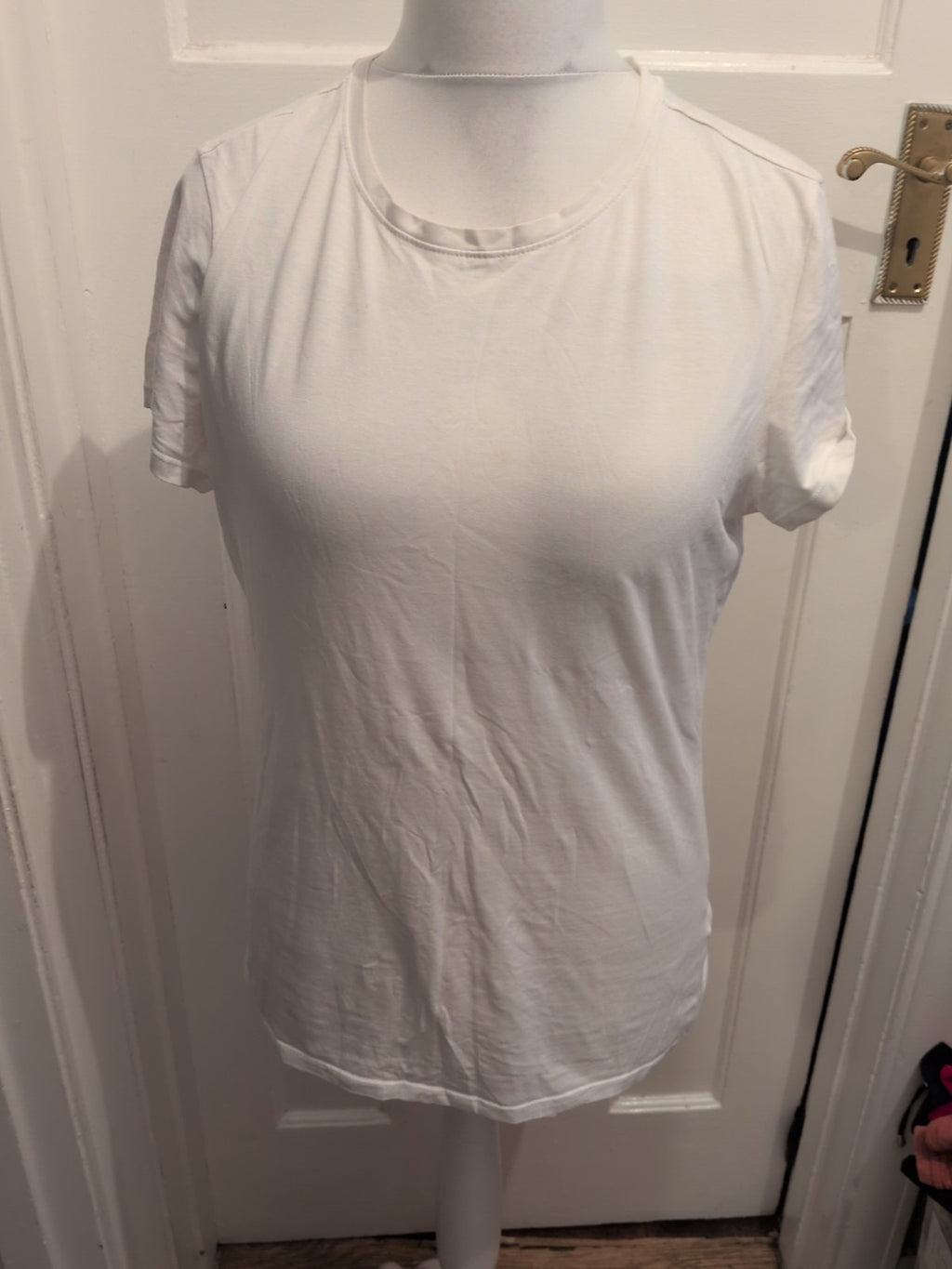 Stretch Crew Primark 12-14 White Short Sleeve T-shirt