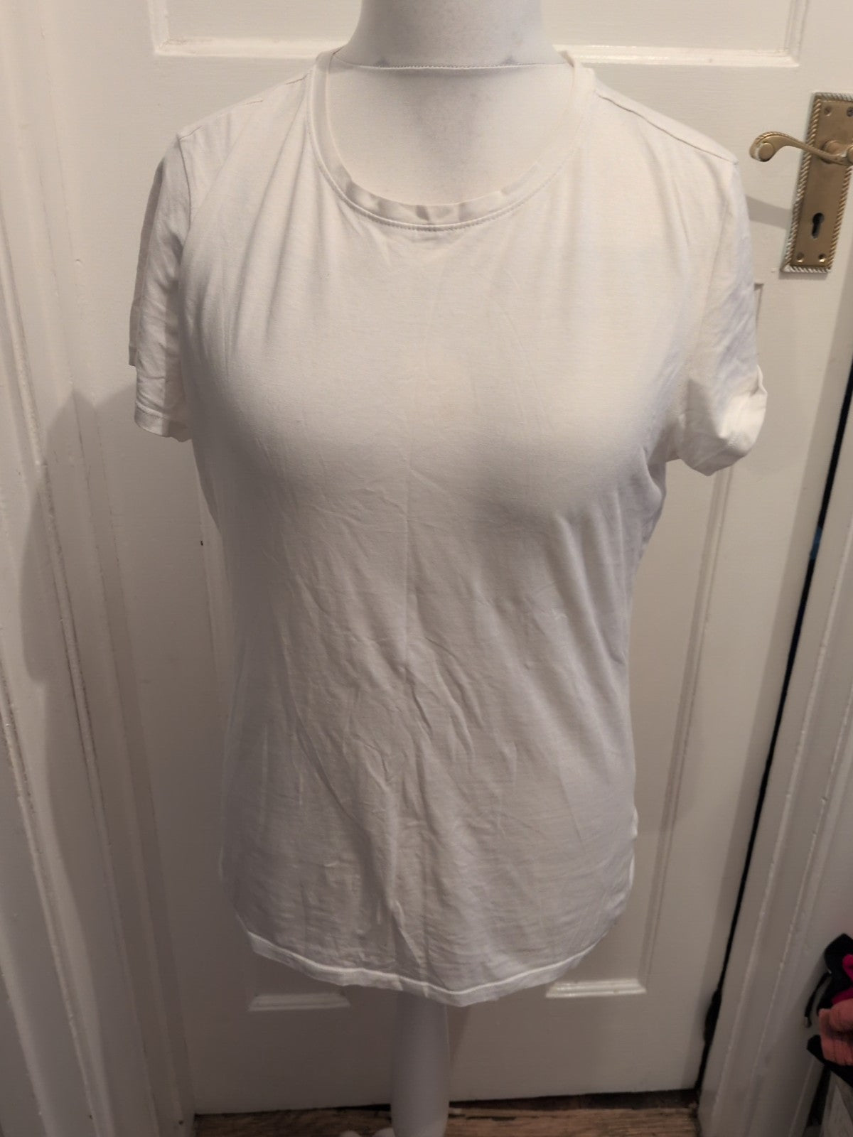 Stretch Crew Primark 12-14 White Short Sleeve T-shirt