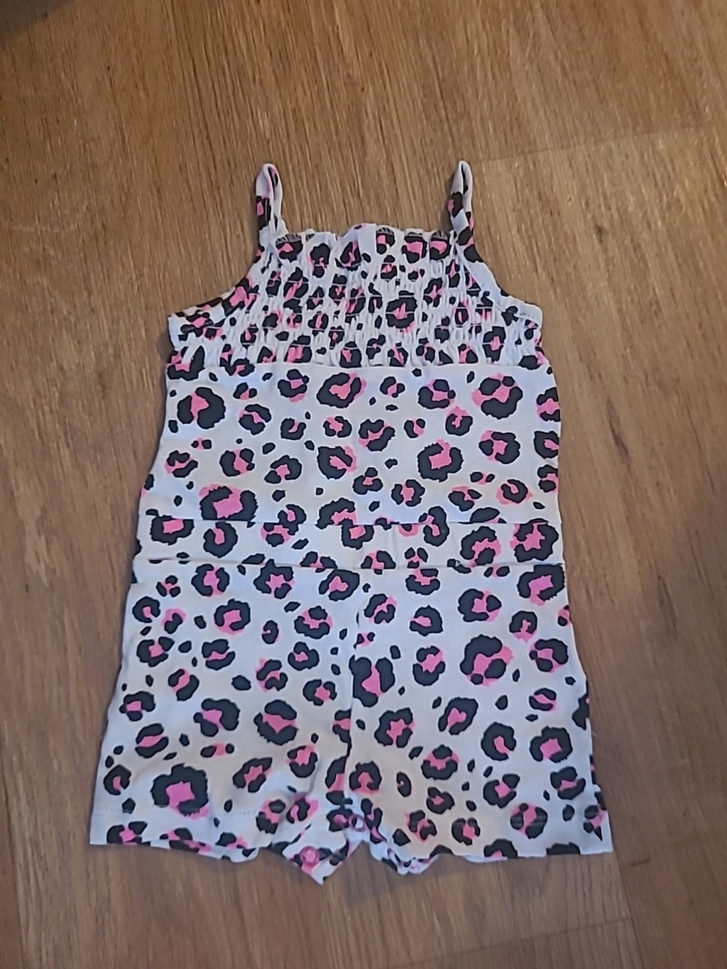 Girls Pep&Co Age 3-6 Months Pink Black White Sleeveless Playsuit