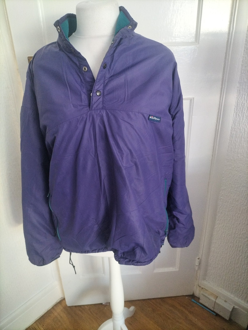 Mens Polartec Size Large Purple Fleece Lined Coat