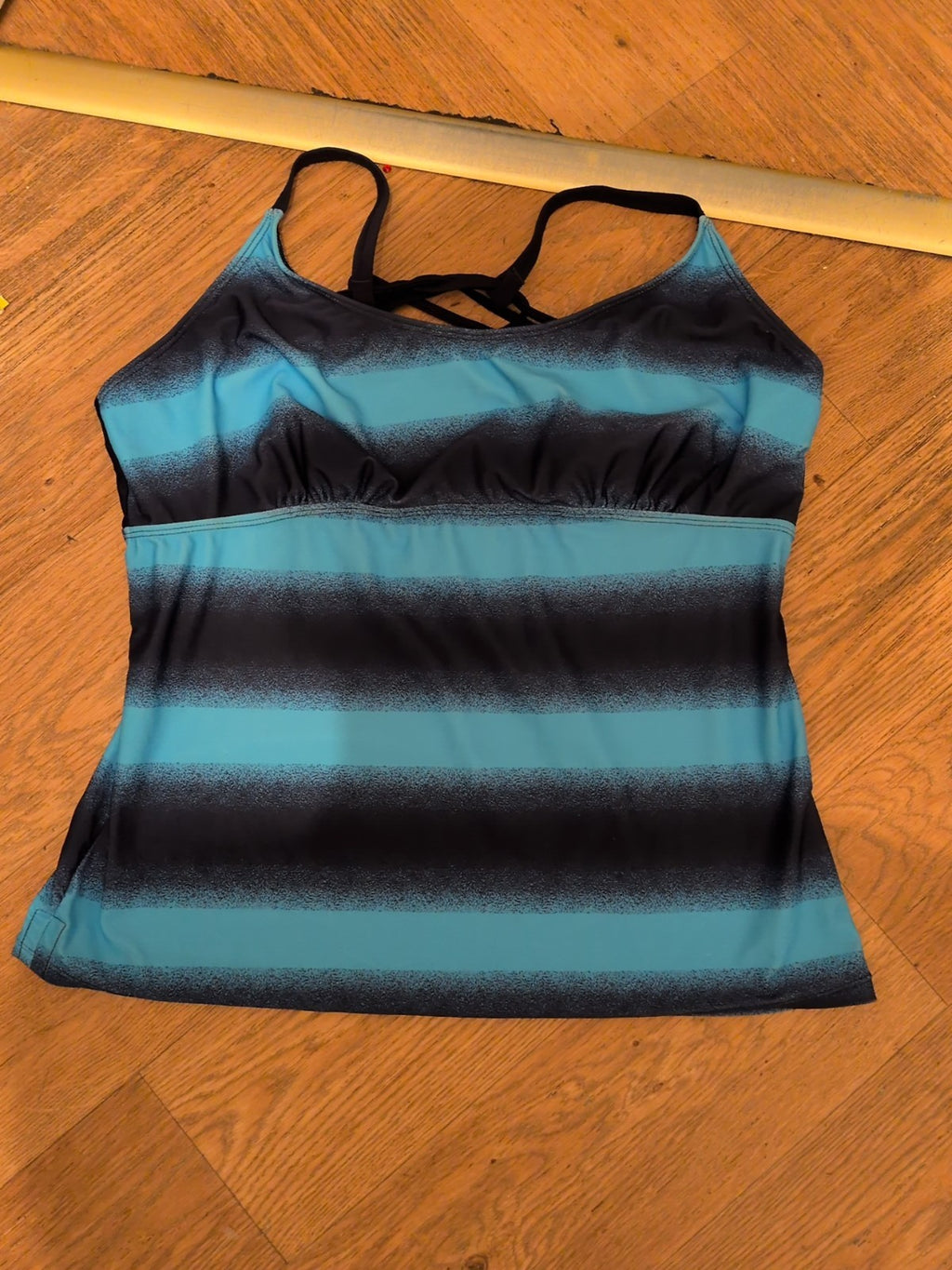 XL Blue Toned Swimwear Top
