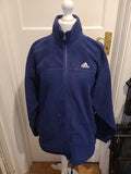 Mens Adidas Size 38/40 Navy Zipped Jacket(Light Marks)