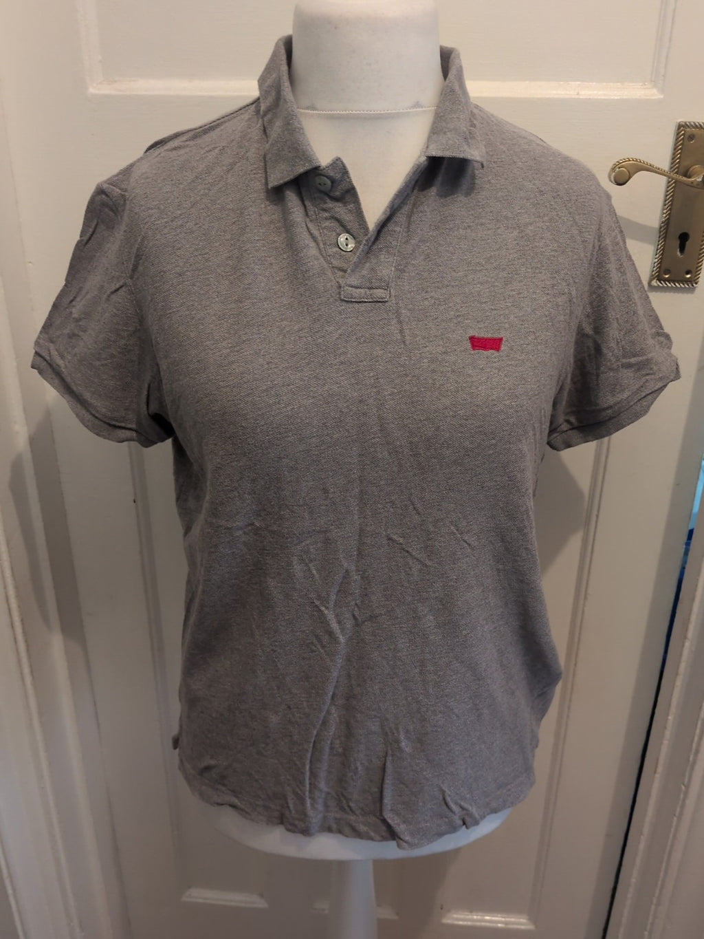 Levis Small Grey Short Sleeve Polo