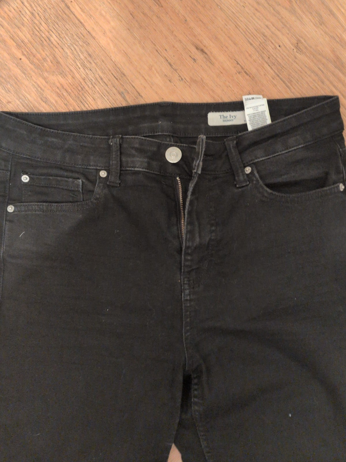 Ladies Marks And Spencer Size 12 Short The Ivy Black Skinny Jeans