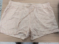 Primark 12 Pale Pink Striped Shorts Elasticated