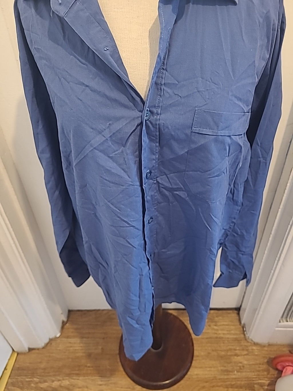 Mens Northwest Size 16" Petrol Blue Long Sleeved Shirt