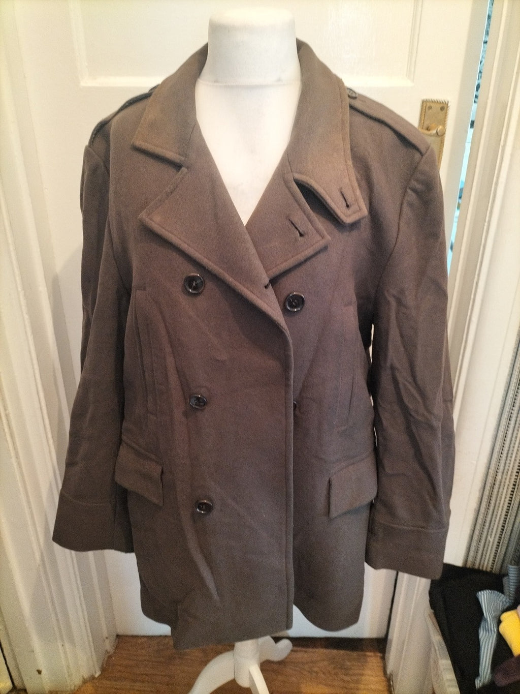 Mens Autograph Size Large Dark Taupe Lined Jacket