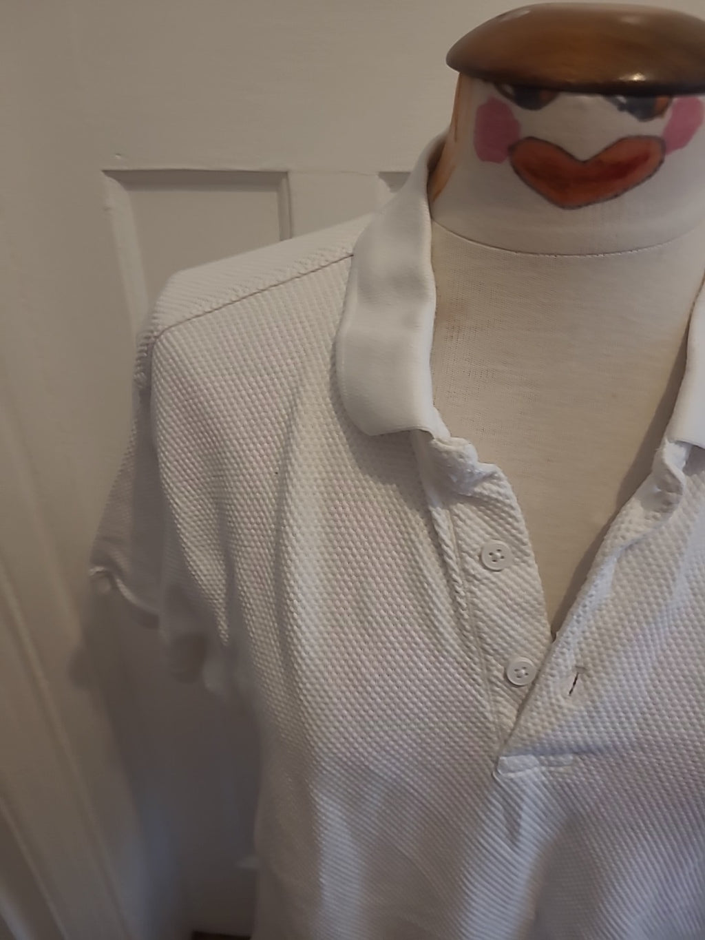 Mens Brasher Size Large White Short Sleeved Polo