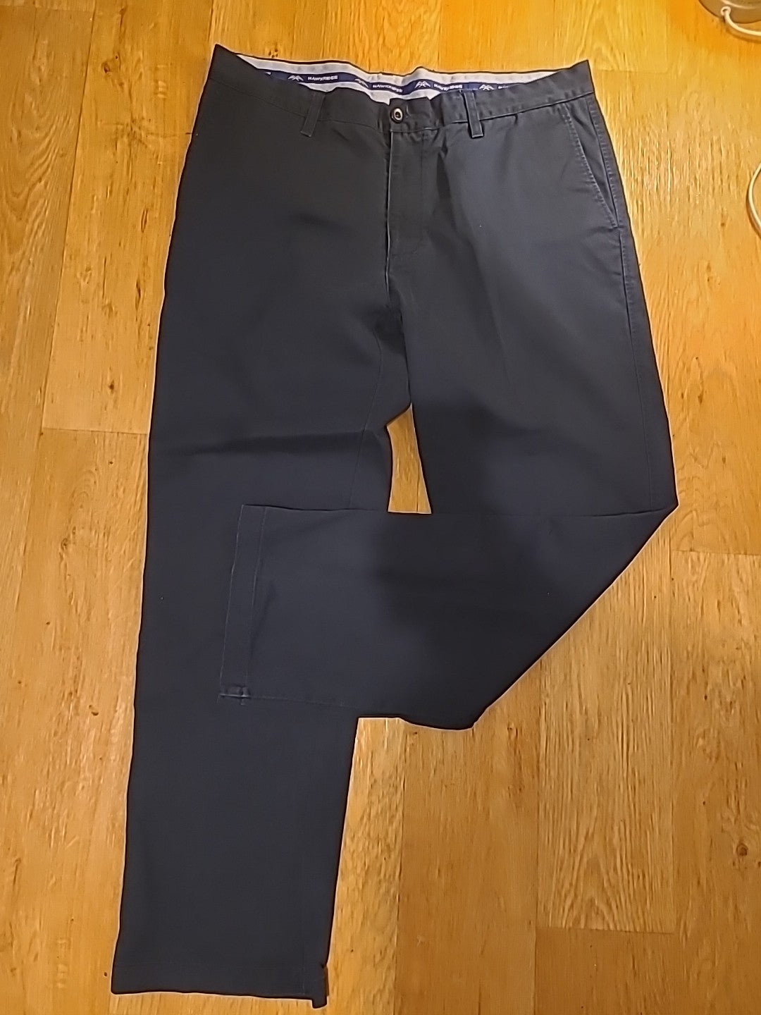 Mens Hawkridge Size 38x31 Navy Chino Trousers