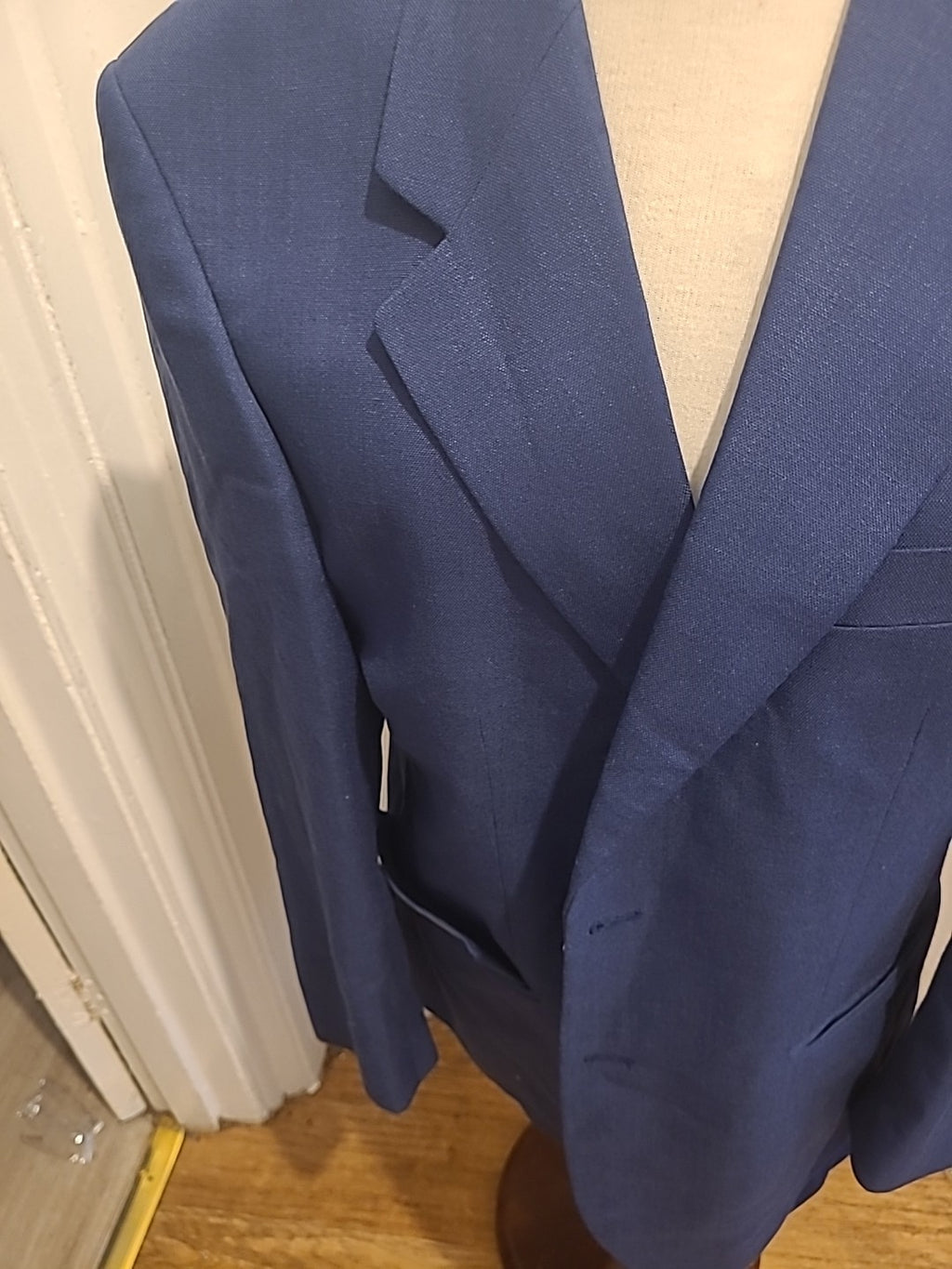 Mens Cruise Size 40S Navy Lined Padded Blazer Jacket