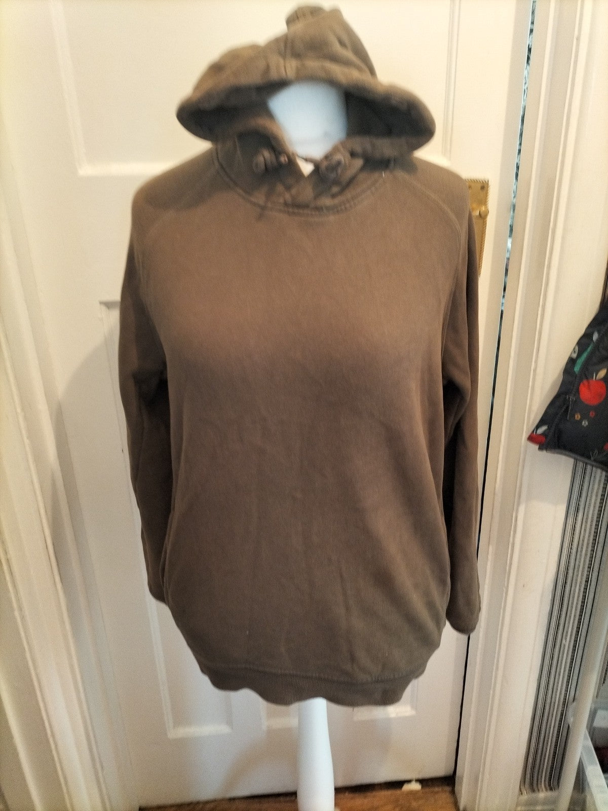 Mens Tu Man Size M Khaki Green Pullover Hoodie
