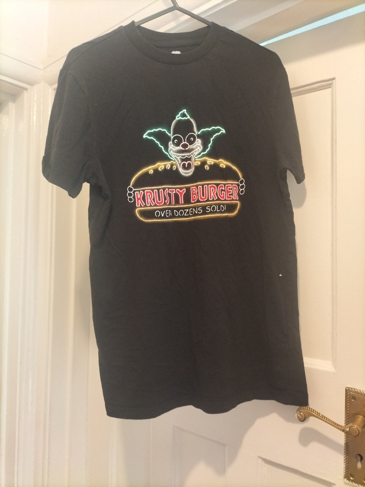 Ladies The Simspons Size XS Krusty Burger Tshirt